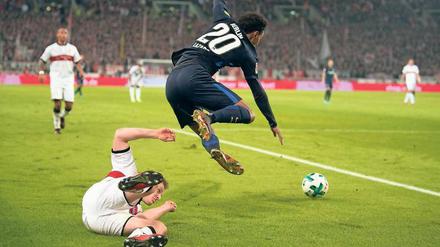 Leicht gestrauchelt: Hertha BSC war gegen den VfB Stuttgart lange die bessere Mannschaft. Trotzdem reichte es nicht.