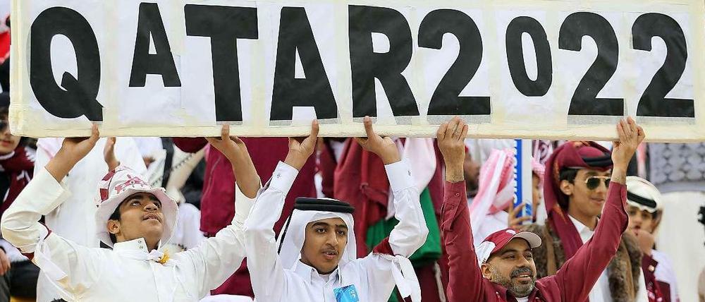 Zumindest Katars Fußballfans freuen sich auf die WM.