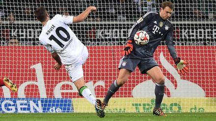 In überragender Form: Manuel Neuer rettete dem FC Bayern einen Punkt bei Borussia Mönchengladbach.