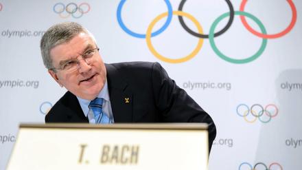IOC-Präsident Thomas Bach am Donnerstag in Lausanne.