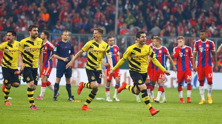 Jubel hier, Frust da. Dortmund steht im Finale, Bayern ist draußen.
