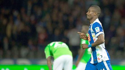 Startelfpremiere, Torpremiere: Neuzugang Salomon Kalou wird zum Matchwinner für Hertha BSC.