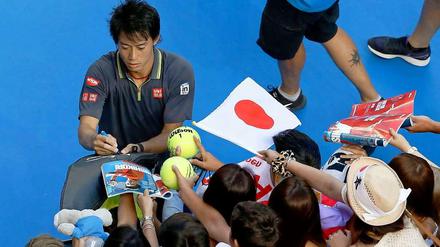 Japans Tennis-Popstar. Kei Nishikori weckt große Erwartungen in seiner Heimat.
