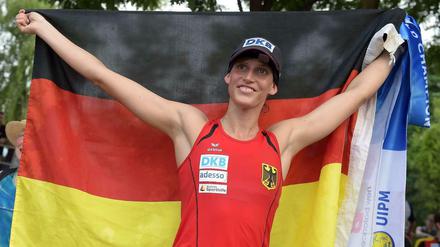 Lena Schöneborn holte den lange ersehnten WM-Einzeltitel.