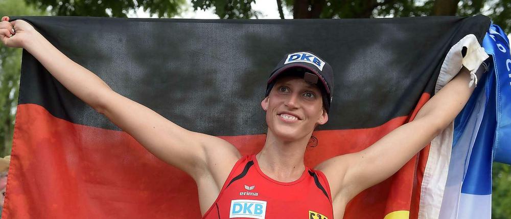 Lena Schöneborn holte den lange ersehnten WM-Einzeltitel.