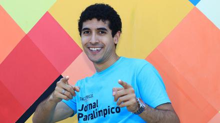 Leonardo Levatti, 21 Jahre, from São Paulo belongs to the Team "Jornal Paralímpico Rio de Janeiro 2016". 