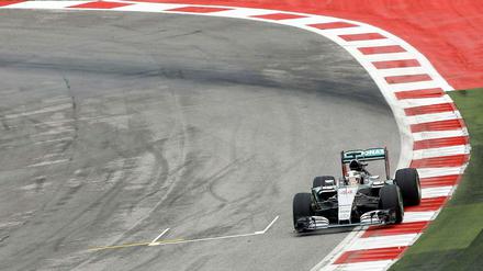 Mercedes-Pilot Lewis Hamilton beim Qualifying in Spielberg.