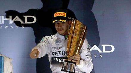 Finaler Triumph: Lewis Hamilton gewinnt das Rennen in Abu Dhabi und damit den Weltmeistertitel in der Formel 1.