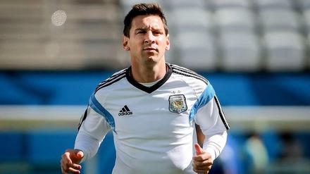 Er ist der Star, der Spielmacher der Argentinier: Lionel Messi. 