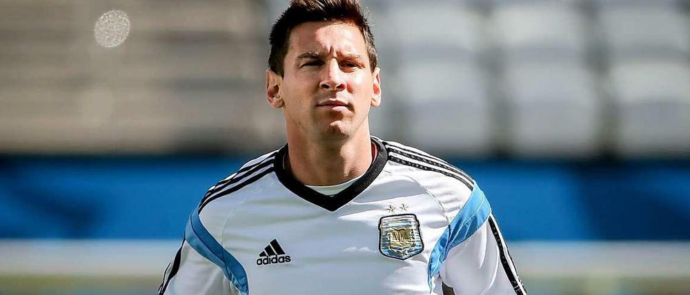 Er ist der Star, der Spielmacher der Argentinier: Lionel Messi. 