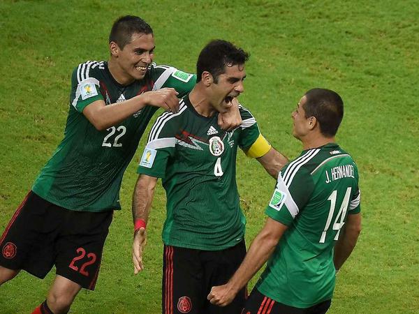Stürmisch ins Achtelfinale: Mexiko trifft in der Endrunde der WM2014 jetzt auf die Niederlande.