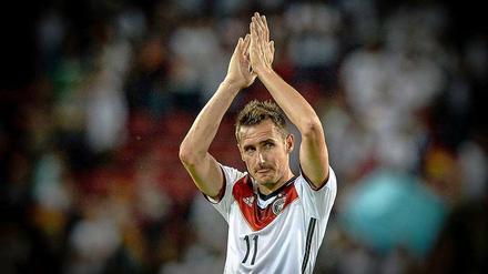 Miroslav Klose beendet seine Nationalmannschaftskarriere auf dem Höhepunkt. Mehr als Weltmeister kann er nicht mehr werden.
