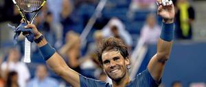 Rafael Nadal steht zum fünften Mal im Halbfinale der US Open.