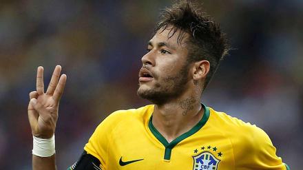 Drei Finger und ein Neymar ergibt vier Tore gegen Japan.
