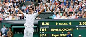 Wie im Vorjahr ist Novak Djokovic im Finale gegen Roger Federer der stärkere Spieler.