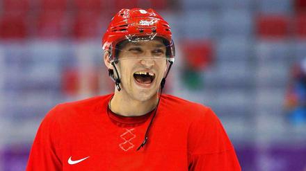 Freut sich aufs olympische Eishockeyturnier: Russlands Alexander Owetschkin.
