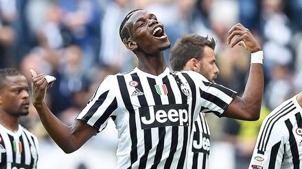 Paul Pogba, hier noch im Trikot von Juventus Turin, ist der teuerste Transfer aller Zeiten.