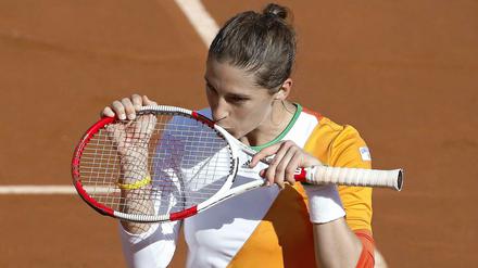 Andrea Petkovic freut sich über ihr erstes Halbfinale bei einem Grand Slam.