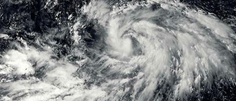 Da braut sich was zusammen: Der Taifun Phanfone auf einem Satelitenbild vom 30. September 2014.