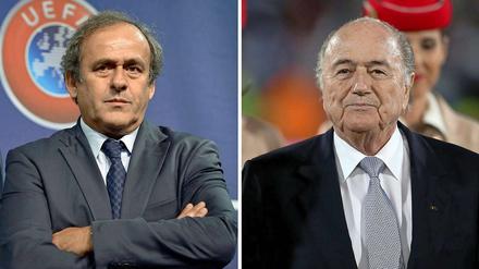 Keine Freunde mehr: Michel Platini und Sepp Blatter.