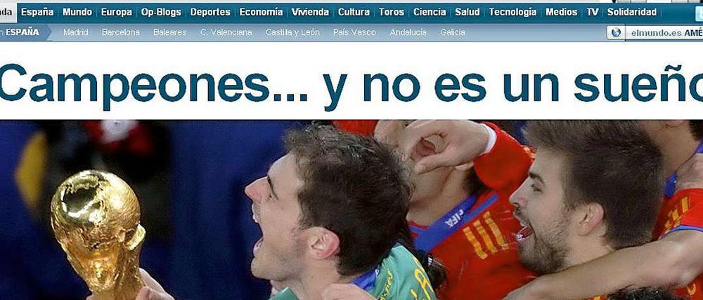 Kein Traum. Spanien ist erstmals Weltmeister.