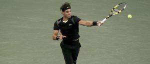 Gleich schlägt's ein. Rafael Nadal steht kurz vor seinem ersten Finaleinzug in New York.