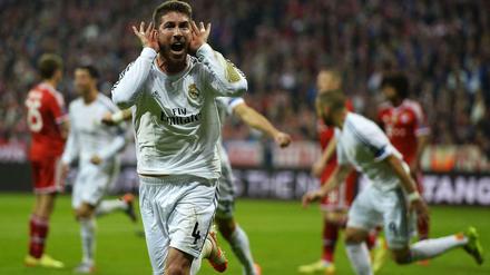 München, wir hören nichts: Sergio Ramos und Real jubeln.