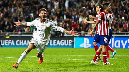 Sergio Ramos nach seinem Treffer zum 1:1 im Campions-League-Finale vor zwei Jahren.