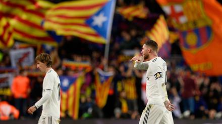 Läuft nicht. Reals Modric (l.) und Ramos nach der Pleite gegen Barcelona.