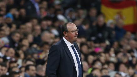 Real Madrids Trainer Rafael Benitez beim 0:4 gegen den FC Barcelona.