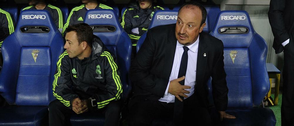 Real Madrids Trainer Rafael Benitez.
