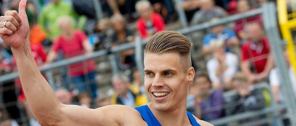 Julian Reus, neuer deutscher Rekordhalter im 100-Meter-Lauf.