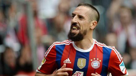 Kommt Zeit, kommt Bart: Franck Ribery traf mit neuem Look zum 2:0.