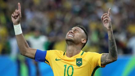 Erlösung: Neymar schafft mit Brasilien endlich den ersehnten Olympiasieg.