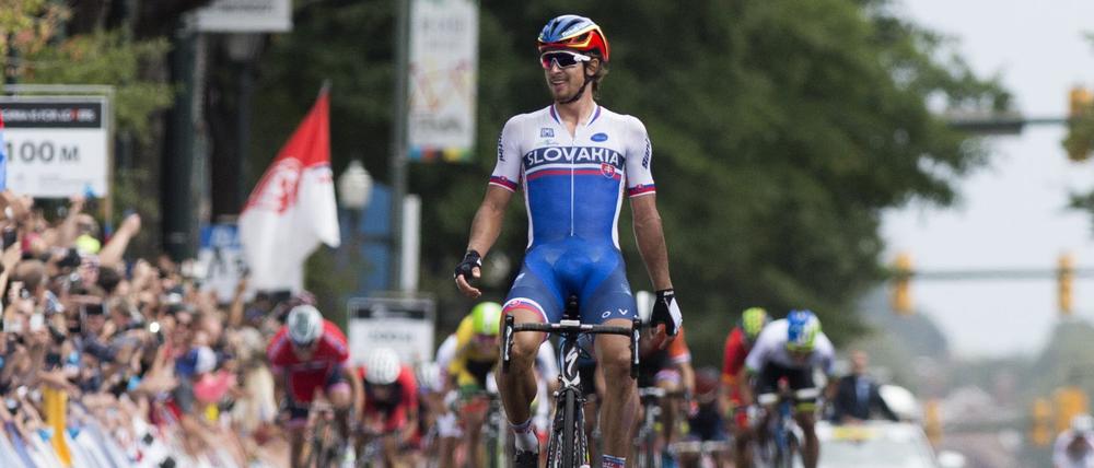 Peter Sagan hat bei den Weltmeisterschaften in Richmond das Straßen-Radrennen gewonnen