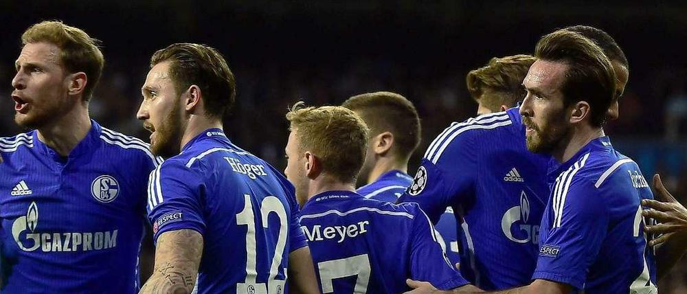 Geschlossene Mannschaftsleistung: Beim FC Schalke 04 gab es nicht nur einen Spieler, der dem Spiel bei Real Madrid seinen Stempel aufdrückte. 
