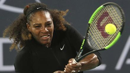 Serena Williams im Dezember beim Turnier in Abu Dhabi.