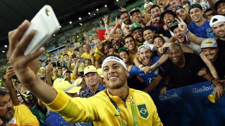 Sieger-Selfie: Neymar nach dem Triumph von Rio