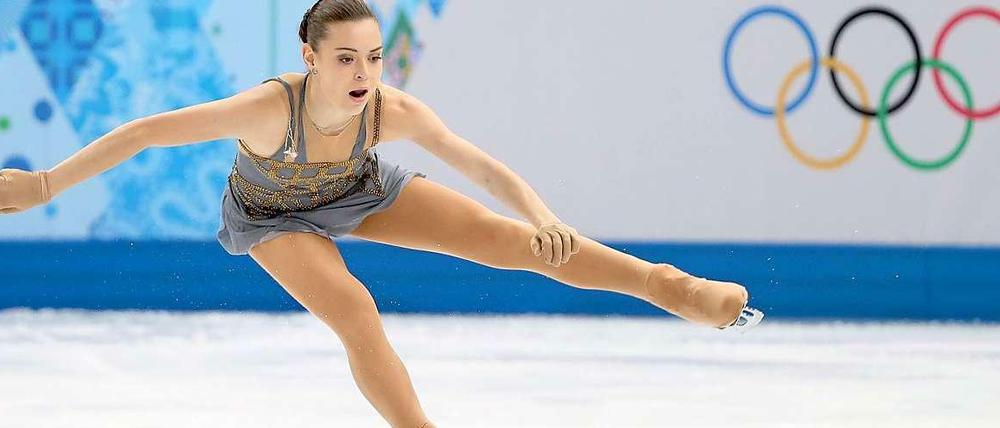 Goldene Zeiten: Dank Adelina Sotnikowa gewann Russland erstmals Olympia-Gold im Eiskunstlauf.