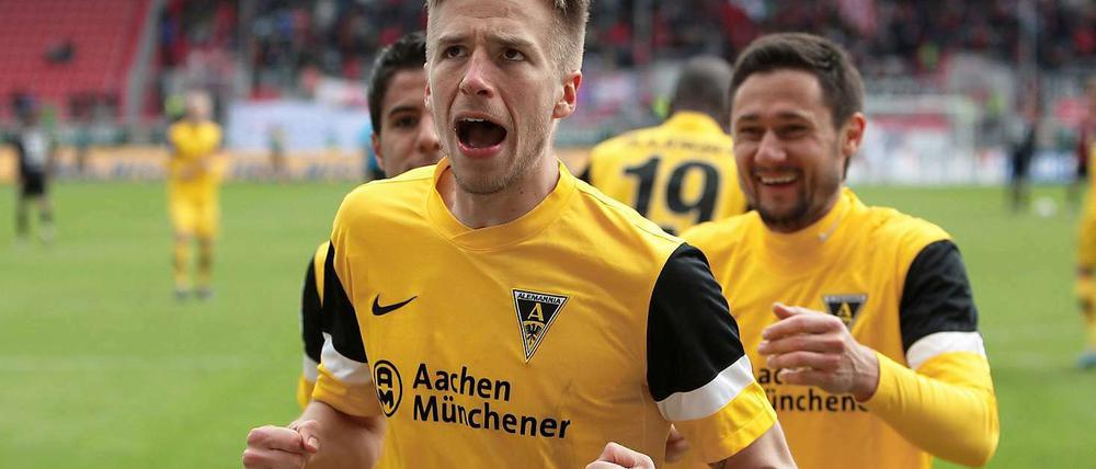 Marco Stiepermann war mit drei Toren (darunter ein Eigentor) der auffälligste Mann beim Spiel zwischen Alemannia Aachen und dem FC Ingolstadt.