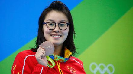 Die chinesische Schwimmerin Fu Yuanhui erklärte ihre Bronzemedaille ganz plausibel. 