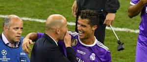 Erfolgsduo. Real Madrids Trainer Zinedine Zidane ist der Schlüssel hinter der Weiterentwicklung des ewigen Cristiano Ronaldo.