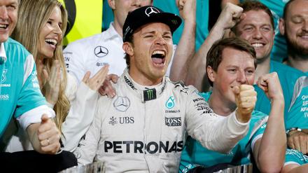 Endlich am Ziel: Nico Rosberg wurde am Sonntag dritter deutscher Formel-1-Weltmeister.