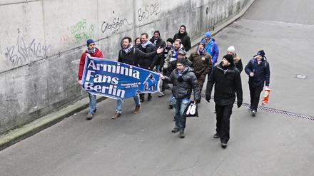 Auch die Arminia-Fans Berlin pflegen die Zuneigung zu ihrem Lieblingsklub fern der Heimat.