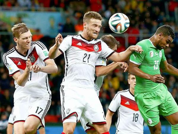 Die deutsche Nationalmannschaft hat bei der Fußball-Weltmeisterschaft in Brasilien das Viertelfinale erreicht.
