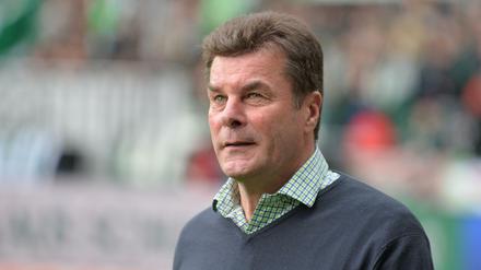 Wolfsburgs Trainer Dieter Hecking kann etwas sehr theoretisch noch absteigen mit dem VfL.