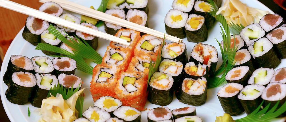 Sushi aus der Umgebung und mehr finden Nutzer bei Delivery Hero.