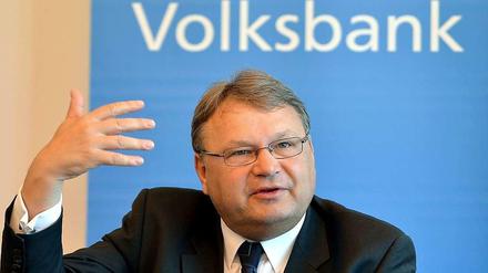 Volksbank-Chef Holger Hatje ist mit den Zahlen zufrieden.