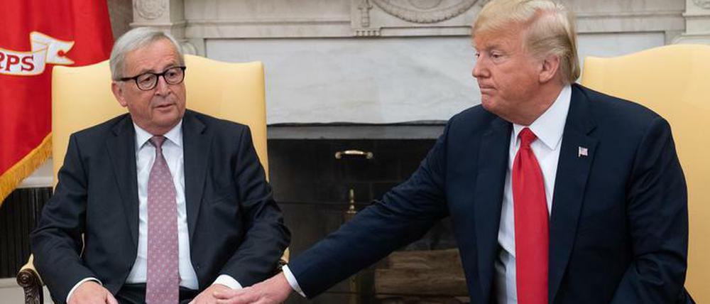 Das letzte Treffen zwischen Jean-Claude Juncker und Donald Trump liegt nicht weit zurück. Im Juli traf man sich zum G20 Spitzentreffen
