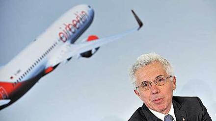 Ohne Sprecher. Air Berlin-Chef Prock-Schauer soll sich mit dem Leiter der Kommunikationsabteilung überworfen haben.